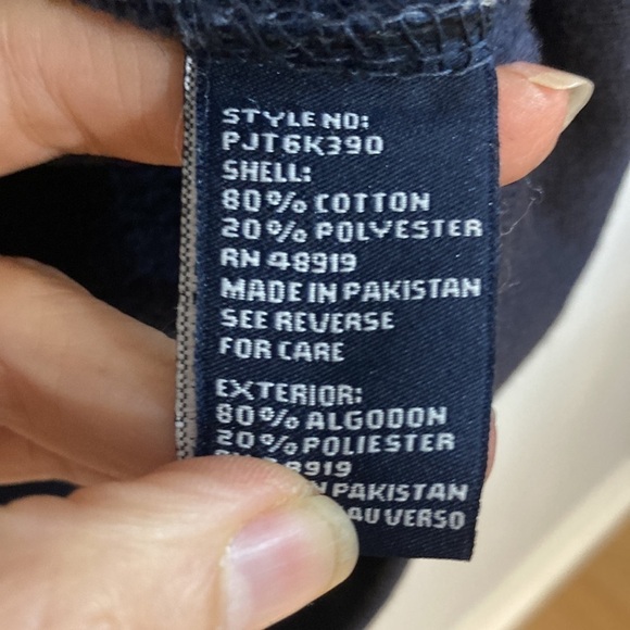 Vintage Men’s navy blue Phat Farm zip-up hooded sweatshirt size Large - Picture 9 of 10